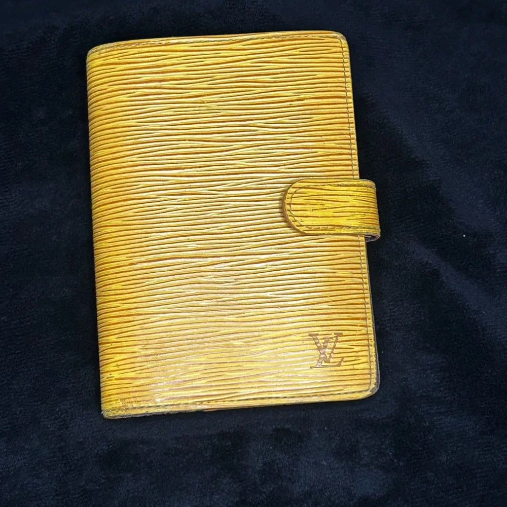 Louis Vuitton Yellow Epi Leather Home Office Planner